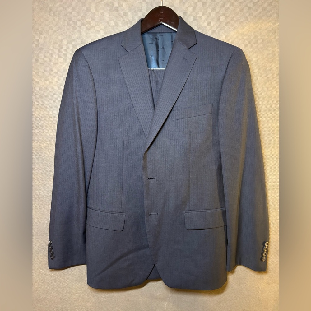 Men’s Suit Navy Pin Stripe